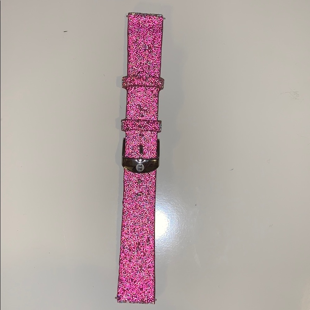 Michele hot pink glitter strap size 18